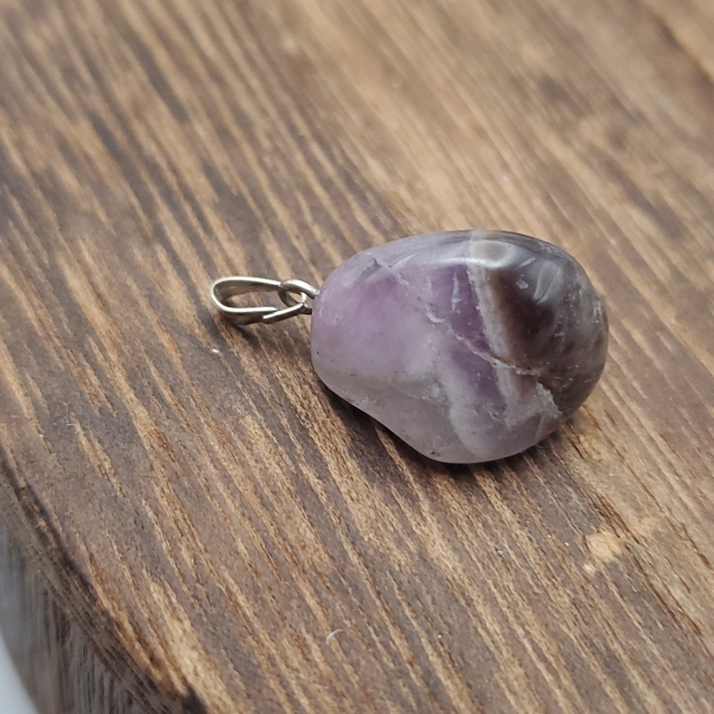 Amythest natural stone pendant